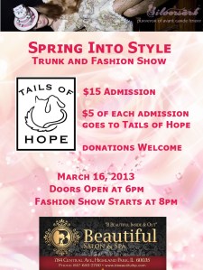 spring fashion show flyer